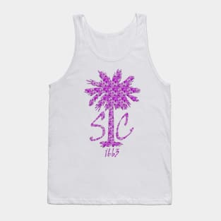 Pink SC Palm Tank Top